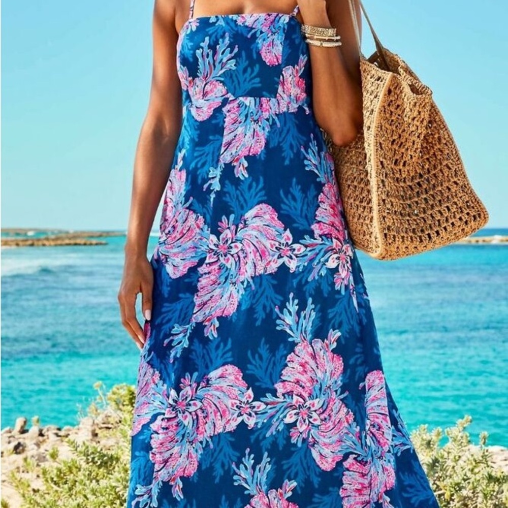JORGIAN LINEN MIDI DRESS, FOR THE FANS
